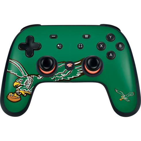 NFL Philadelphia Eagles Retro Logo Google Stadia Controller Skin